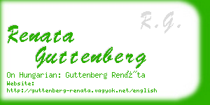 renata guttenberg business card